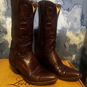Lucchese 8.5B Lizard Boots